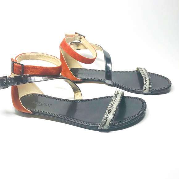 Jimmy Choo Shoes - ✨Host pick✨Jimmy Choo Sandals snakeskin/Suede